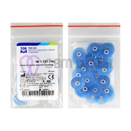 DISQUE DE PLISSAGE BLEU 40 pcs TOR VM