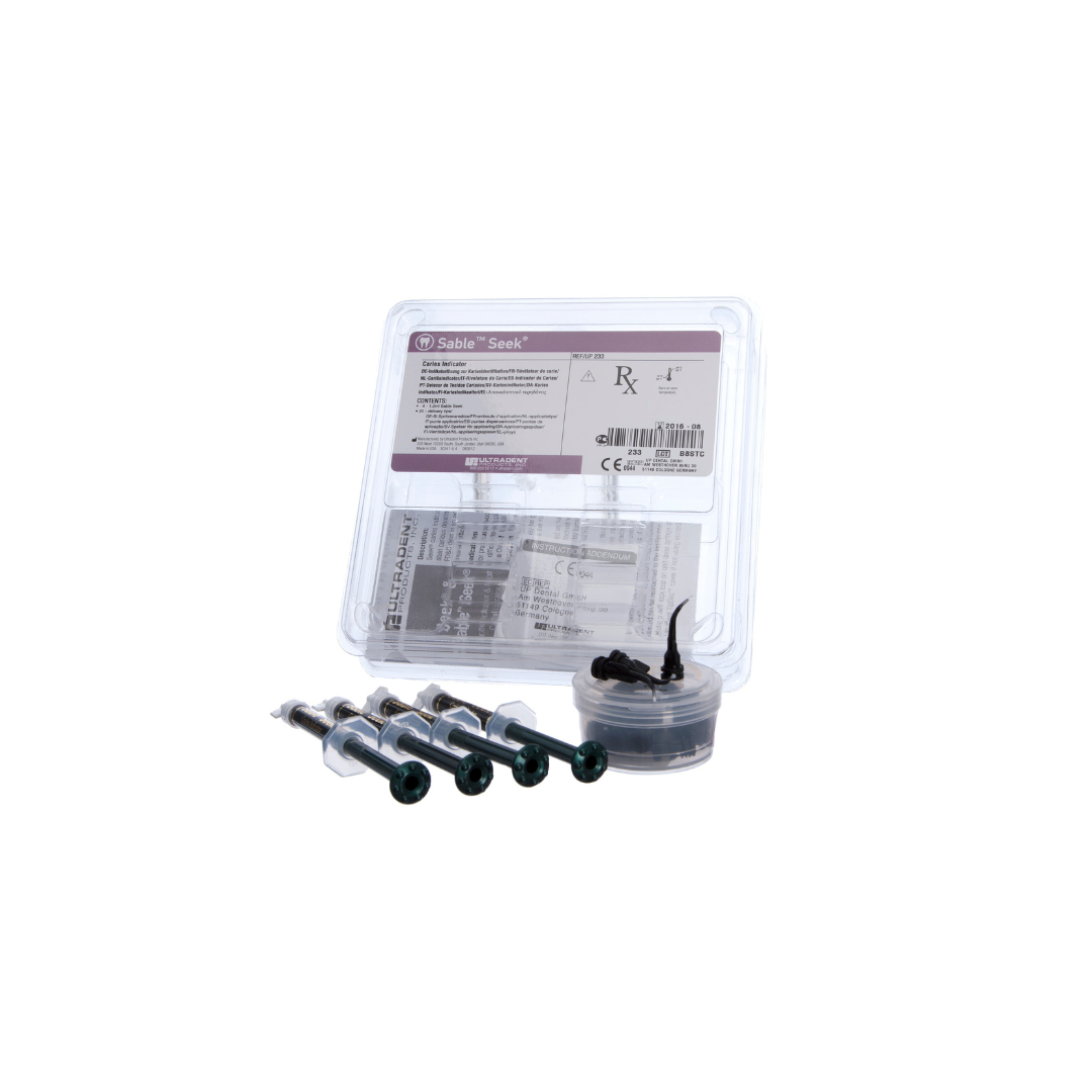 Sable Seek Kit – 4 × 1,2 ml – Détecteur de carie – Ultradent